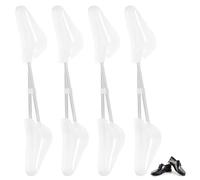 Yimomoyi 4 Pares Hormas para Zapatos Hombre, Hormas de Plástico, Ajustable Ensanchador de Zapatos, Transparente Estirador de Zapato, Horma Zapatos Hombre para Zapatillas, Deportivas, Talla 38-45