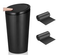 Yimomoyi Bote de Basura para Coche con Tapa, Mini Papelera con 2 Vols Bolsa de Basura, Mini Cubo de Basura del Vehículo, Portátil, Impermeable, Antiolor, PequeñO Papelera Coche para Coche Oficina