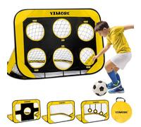 YIMORE Portería de Fútbol Plegable para Niños, 4 Modos, Emergente 120*80*80cm, Entrenamiento de Jardín, Regalo