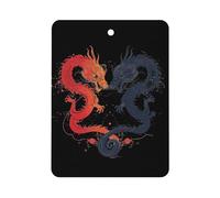 Yin And Yang - Ambientadores para coche, diseño de dragones japoneses, fragancia, espejo retrovisor, con aroma, tabletas de aromaterapia, accesorios de decoración interior