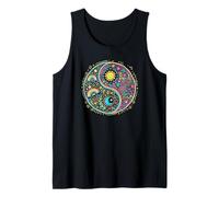 Yin and Yang Balance. Tai Chi, Qi Gong, Reiki Flow, Colorful Camiseta sin Mangas
