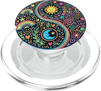Yin and Yang Balance. Tai Chi, Qi Gong, Reiki Flow, Colorful PopSockets PopGrip para MagSafe