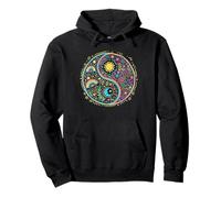 Yin and Yang Balance. Tai Chi, Qi Gong, Reiki Flow, Colorful Sudadera con Capucha