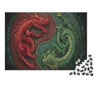Yin and Yang in The Dragon Rompecabezas Rompecabezas Juego De Habilidad para Toda La Familia 1000pcs (75x50cm)