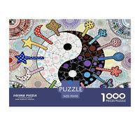 Yin and Yang Puzzle De Madera Impermeable DIY Puzzles De 1000 Piezas para Adultos Imposible Rompecabezas Juegos Educativos