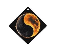Yin And Yang Total Solar Eclipse Ambientadores de aire para coche, fragancia, espejo retrovisor, perfumado, tabletas de aromaterapia, accesorios de decoración interior