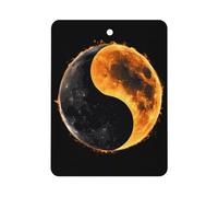 Yin And Yang Total Solar Eclipse Ambientadores de aire para coche, fragancia, espejo retrovisor, perfumado, tabletas de aromaterapia, accesorios de decoración interior