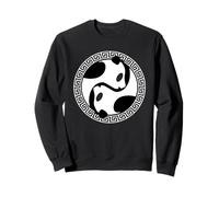 Yin y Yang Símbolo Oso Panda Cosmología China Filosofía Sudadera