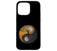 Yin Yang Árbol de la Vida Luna Celestial Arte Carcasa para iPhone 15 Pro MAX