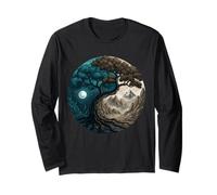 Yin Yang Árbol de la Vida Taoísta Feng Shui Meditación Manga Larga