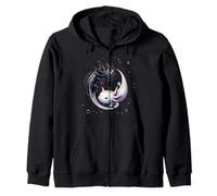 Yin Yang Axolotls Gráfico Japonés Anime Arte Axolotl Lover Sudadera con Capucha