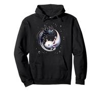 Yin Yang Axolotls Gráfico Japonés Anime Arte Axolotl Lover Sudadera con Capucha