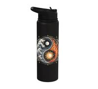 Yin Yang Balance Harmony Zen Spiritual Meditation Stainless Steel Insulated Water Bottle