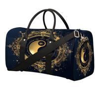 Yin Yang - Bolsa de viaje de Tai Chi para mujeres, hombres, niñas, niños, fin de semana, bolsa de noche, bolsa de equipaje para deportes, gimnasio, yoga, color, 22.7L, Organizador de bolsas