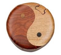 Yin & Yang - Caja de rompecabezas de madera hecha a mano secreta
