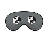 Yin Yang Cats Máscaras de ojos suaves con correa ajustable Ligero y cómodo con los ojos vendados para dormir