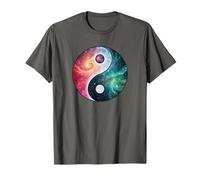 Yin Yang Feng Shui Ying Yang Zen Taijitu Galaxia Colorida Camiseta