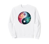 Yin Yang Feng Shui Ying Yang Zen Taijitu Galaxia Colorida Sudadera