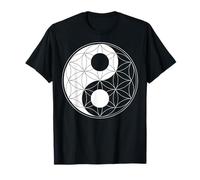 Yin Yang Flor De La Vida Geometría Sagrada Metafísica Espiritual Camiseta