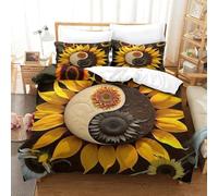 Yin-Yang Juego De Cama con Absolutamente Impresionante Cremallera Fácil De Limpiar Ultra Suave Microfibra E Impresión 3D para Adolescentes Y Familiares
