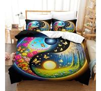 Yin-Yang Juego De Ropa De Cama Absolutamente Impresionante Microfibra E Impresión 3D Ultra Suave Fácil De Limpiar para Niños Adolescentes Y Familiares