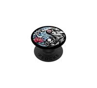 Yin Yang Koi Fish and Dragon Lotus Wave Zen símbolo japonés PopSockets PopGrip Adhesivo