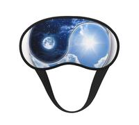 Yin Yang - Máscara de dormir con estampado mundial, máscara de dormir para mujeres y hombres, para la oscuridad total, reduce la hinchazón
