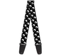 Yin Yang Monogram - Correa para guitarra con hebilla, 5 cm de ancho, 74 cm de longitud
