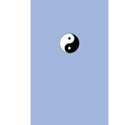 Yin Yang Notebook: Simple Dotted Grid & Blue Cover Symbol
