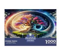 Yin-Yang Puzzle 1000 Piezas El El Tai Chi Puzzle Adultos De Regalo para Ella O Él para Adultos Y Jóvenes 38x26cm/1000pcs