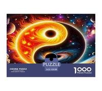 Yin-Yang Puzzle 1000 Piezas El El Tai Chi Rompecabezas Adultos De Regalo para Ella O Él para Adultos 52x38cm/1000pcs