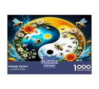 Yin-Yang Puzzle Classici Da 1000 Pezzi Gioco Educativo Puzzle Decorativo Domestico Cartone 100% Riciclato Puzzle Famiglia & Adulti 38x26cm/1000pcs