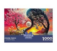 Yin-Yang Puzzle Elegante para Actividades Relajantes Familiares, Pone En Primer Plano Fantasía Ofreciendo Un Desafío Equilibrado Sin Distracciones Digitales 38x26cm/1000pcs