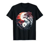 Yin Yang Sakura Árbol Budismo Taiji Tai Chi Meditación Zen Camiseta