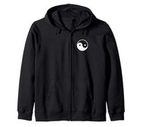 Yin Yang Símbolo Paz, Amor y Compasión Sudadera con Capucha