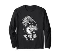 Yin Yang Tigre Dragón Tai Chi Chuan Taoísmo Espiritual Manga Larga