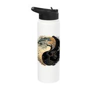 Yin Yang Tree of Life Moon Sun Duality Stainless Steel Insulated Water Bottle