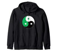 Yin Yang Trinität Spirituell Símbolo Erde Sonne Mond Natur Sudadera con Capucha