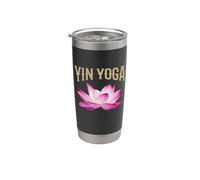 Yin Yoga Instructor/Yin Yoga Principiante/Diseño de fuente moderno Vaso térmico de acero inoxidable de doble pared