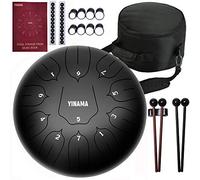 Yinama Instrumento de percusión para tambor de lengüeta de acero, 11 notas, 12 pulgadas