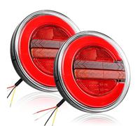 Yinaolan 2 luces LED traseras para remolque, 12/24 V, impermeables, luz trasera LED, luz de freno, luz indicadora de señal de giro para caravana, furgoneta, barco, camper, camión, tractor, marca E