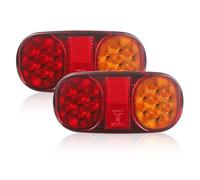 Yinaolan 2 luces traseras para remolque, luces traseras de camión, lámpara de freno, indicador de 12 V, impermeable, para camión, caravana, furgoneta o tractor