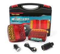 Yinaolan 2 pack luces remolque inalámbricas led 12v, luz remolque wireless magnétic impermeable recargable - con E mark, para remolque, camión, caravana o camión