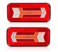 Yinaolan 2 piezas luces traseras remolque 12 V/24V niversal luces traseras con 6 funciones, super brillante impermeable para remolques, camiones, caravanas, furgonetas, tractores.