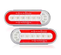 Yinaolan 2 piezas luces traseras remolque 12 V/24V niversal luces traseras, super brillante impermeable para camión, remolque, caravana, furgoneta, tractor