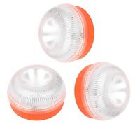 Yinaolan 3x luz de advertencia V16 LED magnética de emergencia de alta luminosidad alimentada por batería (batería no incluida) con 5 modos de flash para la señalización en situaciones de tráfico para