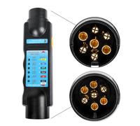 Yinaolan Comprobador de remolques, 7 Pines Luces de Remolque Probador de Enchufe y Zócal 12V Herramienta de Diagnóstico del Circuito Cableado