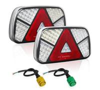 Yinaolan Luces LED traseras para remolque, 12V, 2 uds, luces LED impermeables para remolque, juego de luces de señal de giro para caravana, Tractor, camión, furgoneta, RV