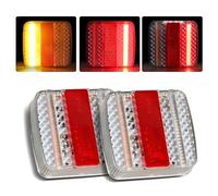 Yinaolan Luces LED traseras para remolque, 12V, 2 uds, luces LED impermeables para remolque, juego de luces de señal de giro para caravana, Tractor, camión, furgoneta, RV