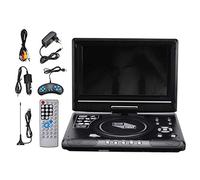 Yinchus Reproductor de DVD PortáTil de Coche DoméStico de 9,8 Pulgadas Reproductor de TV VCD CD Juego Adaptador de Radio USB Compatible con RecepcióN de Radio FM-Enchufe de la EU